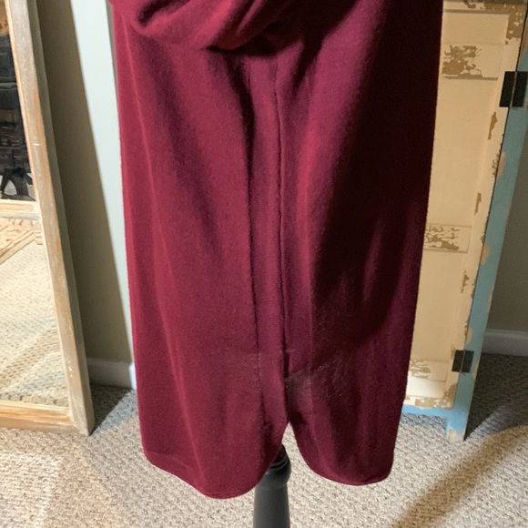 NWOT Cynthia Rowley Cranberry Cowl Neck Sweater. Size L - Picture 4 of 7